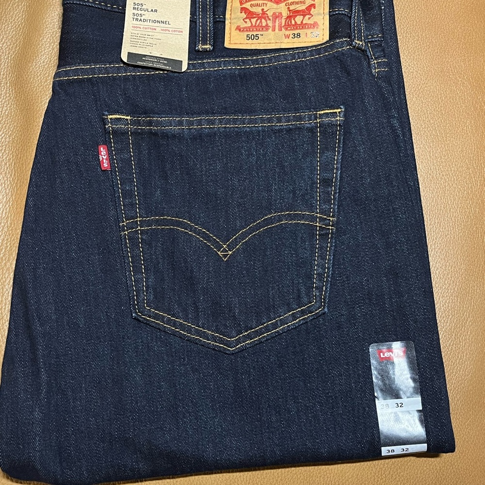 Levi's Men's Deep Indigo Straight Jeans